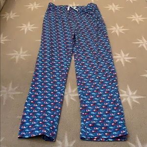 Vineyard vines lounge pants whale with hearts